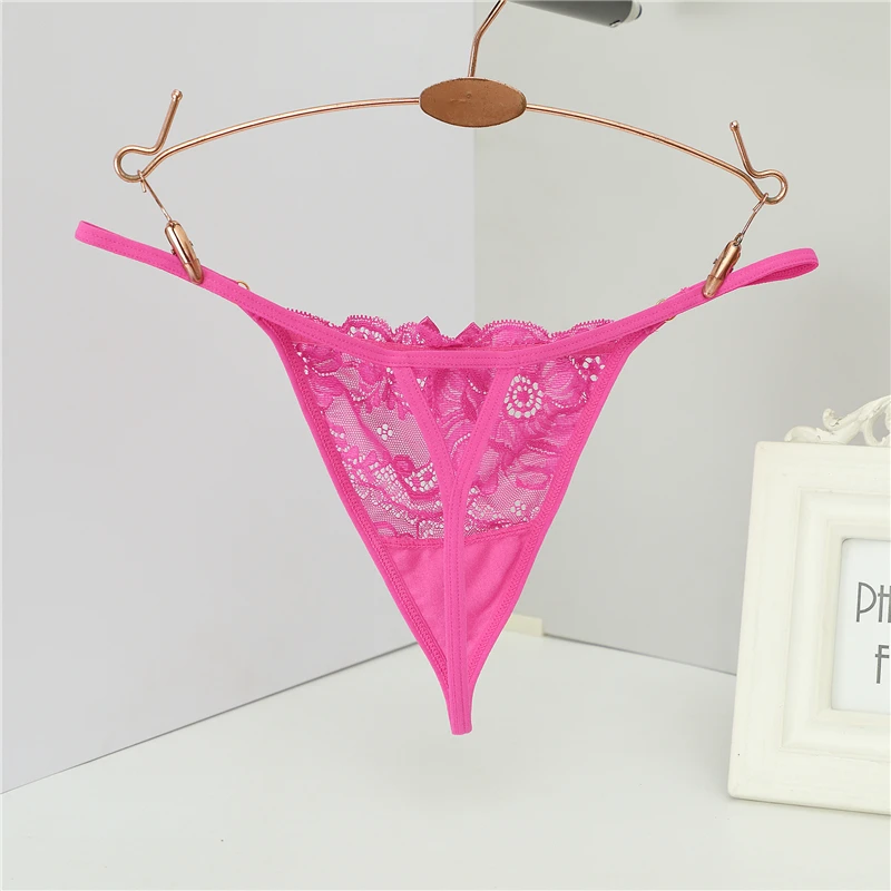 Бесшовные стринги женские прозрачные кружевные сексуальные трусики