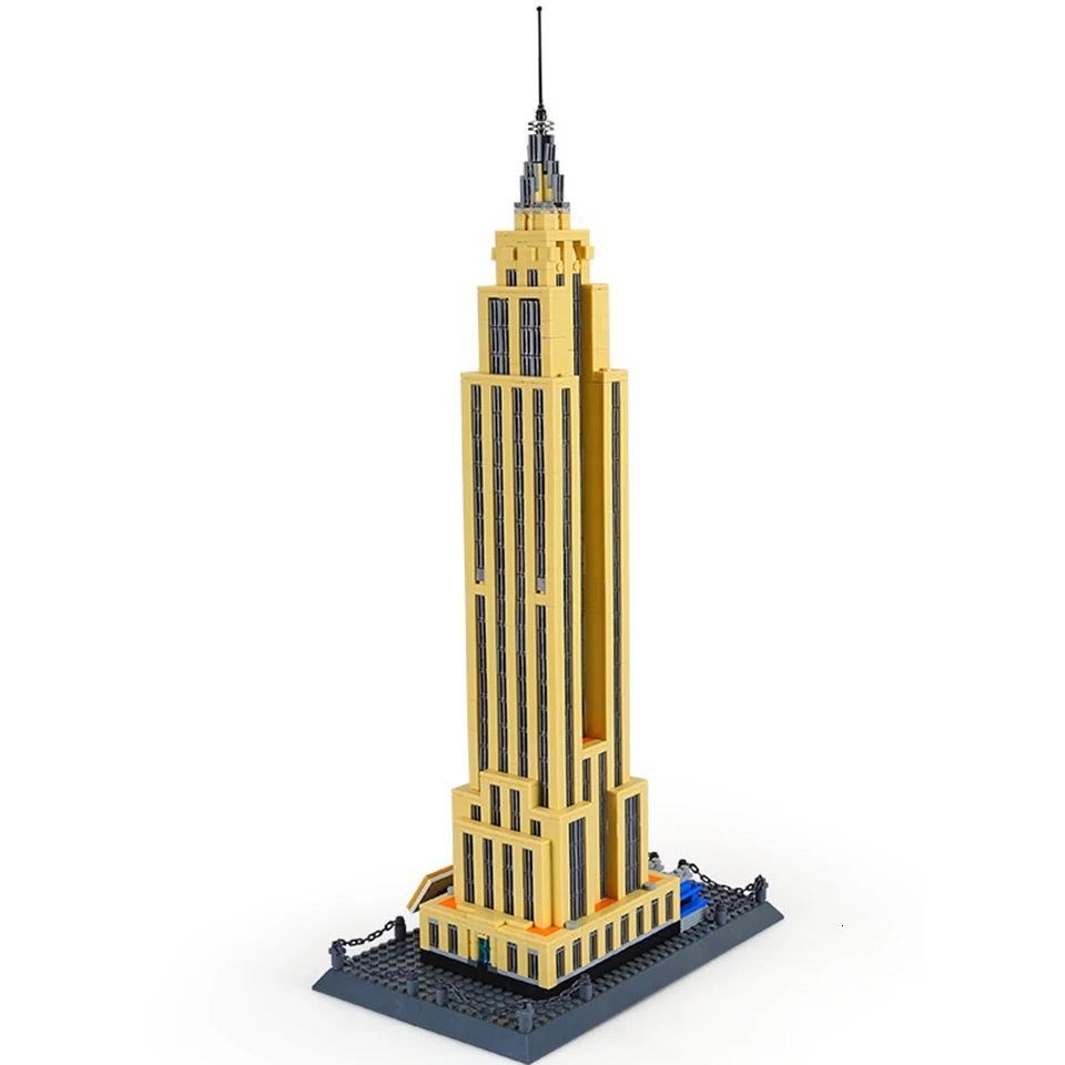 

Модель «Эмпайр-Стейт-Билдинг Нью-Йорка», строительные блоки, игрушки, креативный подарок