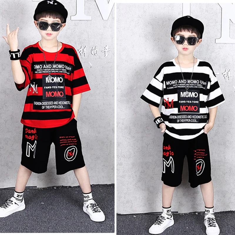 Комплект летней одежды для маленьких мальчиков комплекты из свободных