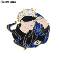 db433 homegaga anime boy brooch cartoon metal badge on jeans jacket anime icon on the backpack enamel pins accessories jewelry