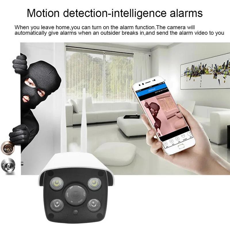 HD 720P IP камера уличная Водонепроницаемая беспроводная наблюдения светодиодный/ИК