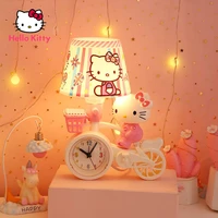 hello kitty fashion bedroom sleep lamp simple creative cute cartoon dream dormitory bedside lamp alarm clock