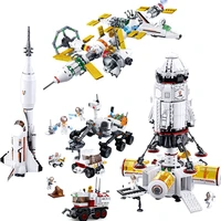 sluban building block space station space exploration space shuttle mars base rover educational bricks toy boy no retail box