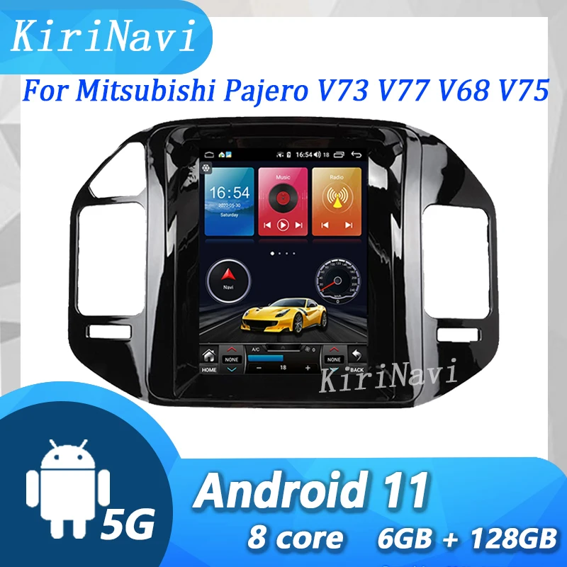 

KiriNavi 10.4" Android 11 Car Radio Automotivo For Mitsubishi Pajero V73 V77 V68 V75 Car Multimedia Player Stereo 4G 2004-2011