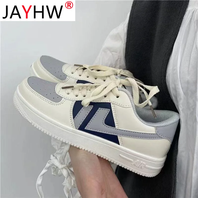 

Кроссовки JAYHW женские на низкой платформе, Вулканизированная подошва, симпатичные, Повседневная теннисная обувь для девушек, студенческие, ...