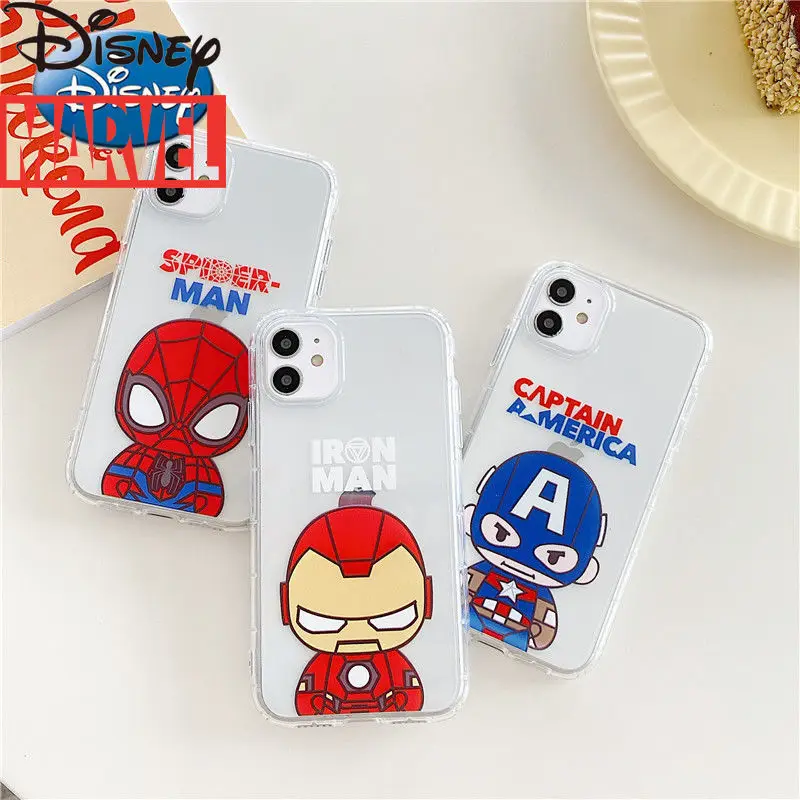 

Disney Marvel Iron Man Spiderman original phone case for iPhone 6S/7/8P/X/XR/XS/XSMAX/11/Pro Boys Case for iPhone 6P 6sp