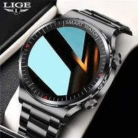 lige new bluetooth call watch smart watch men and women full touch fitness tracker blood pressure smart clock men smart watch