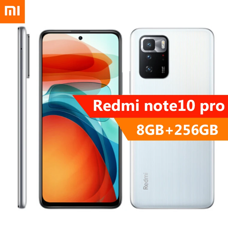 

Original Redmi Note 10 Pro Smartphone,Xiaomi Phone Global Version Dual Sim Cellphone 5020 mAh Fast Charging