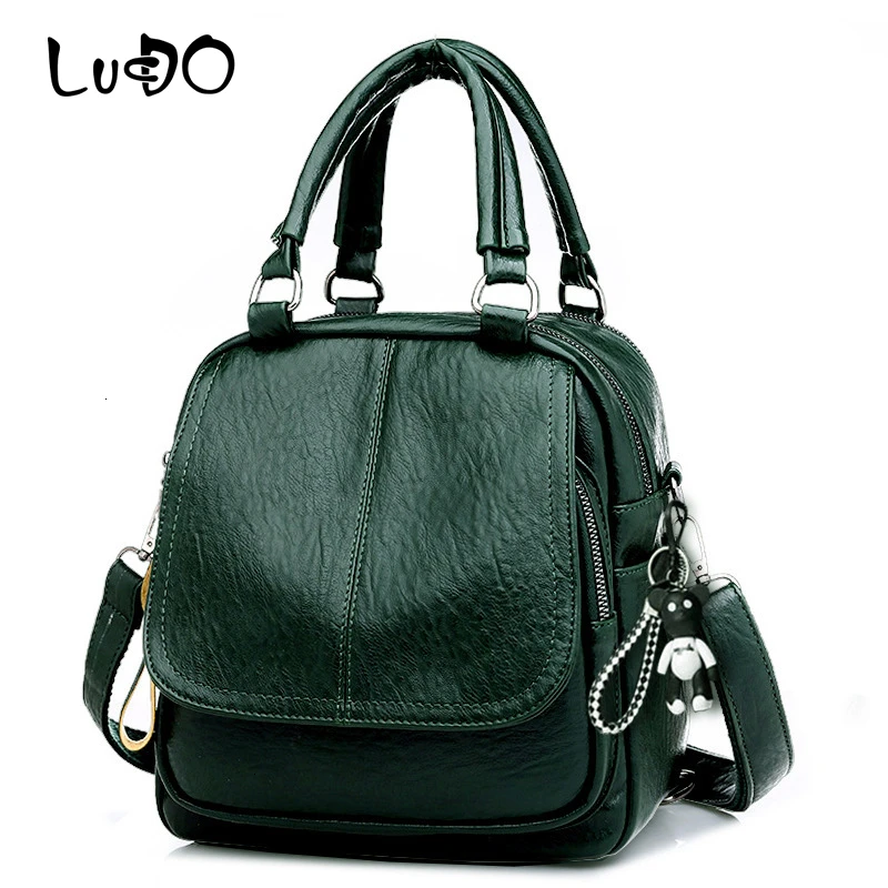 Модный женский маленький рюкзак кожаные сумки через плечо на молнии для женщин