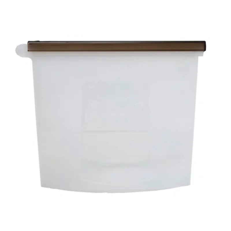 silicone bag A527 Многоразовая силиконовая пищевая сумка холодильник свежие сумки кухня герметизация пищевых продуктов сумка для хранения Вакуумное сохранение Ziplock мешки, контейнеры - Цвет: silicone bag A527