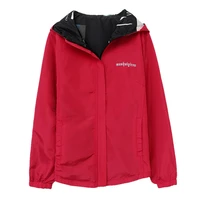 fashion printting women double side jacket spring autumn outdoor clothing lady casual hooded coats