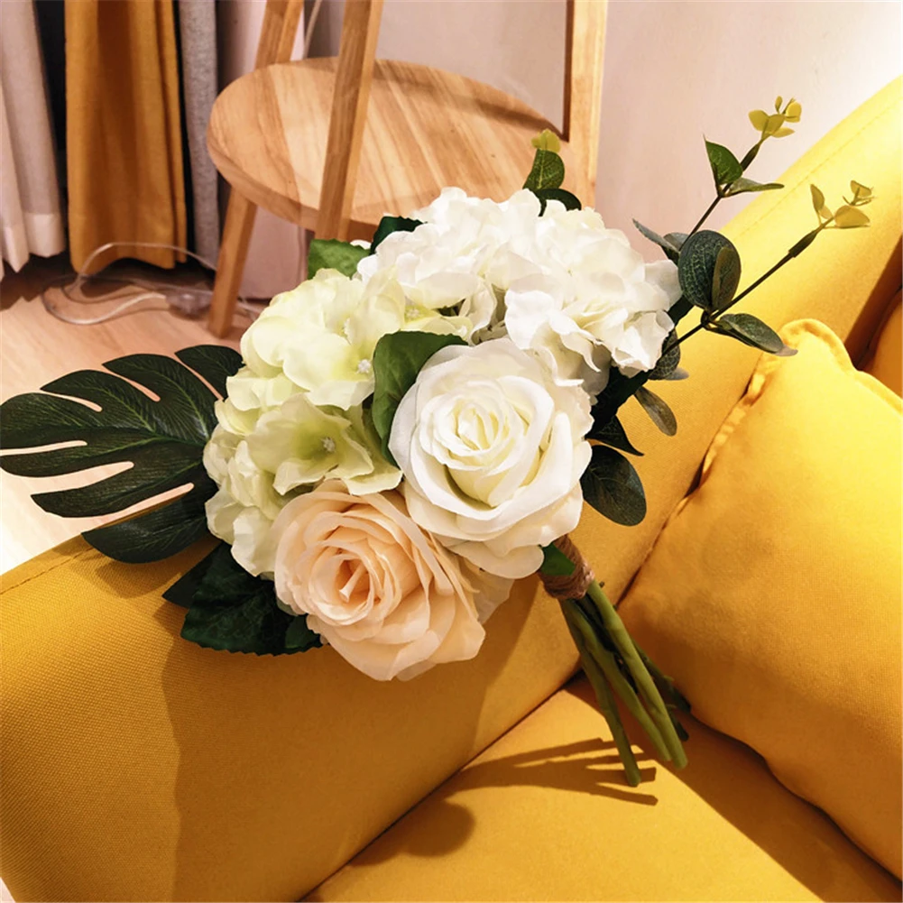 Искусственные розы Букет Моделирование Цветы Цветочные украшения Свадебный
