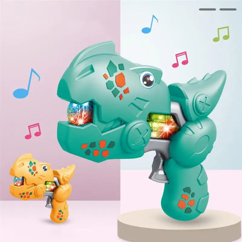 

1Pc Dinosaur Shooter Toy Plastic Dinosaur Shooting Toy Music Toy (Random Color)