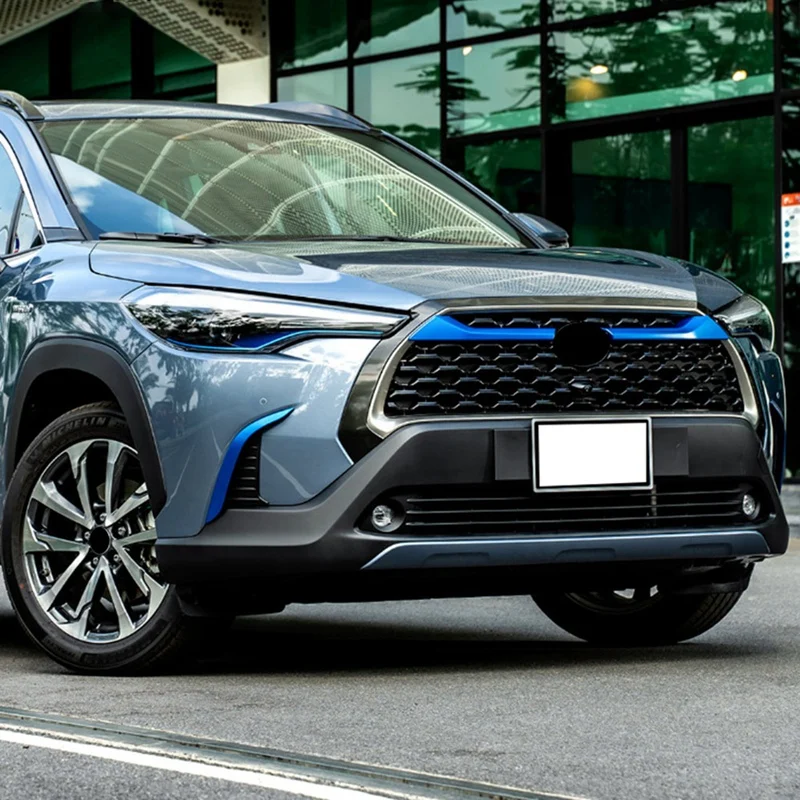 

Для Toyota Corolla Cross 2020 2021 хромированная ВЕРХНЯЯ ПЕРЕДНЯЯ Центральная решетка гриль молдинговые полосы крышка отделка автомобильный Стайлинг с...