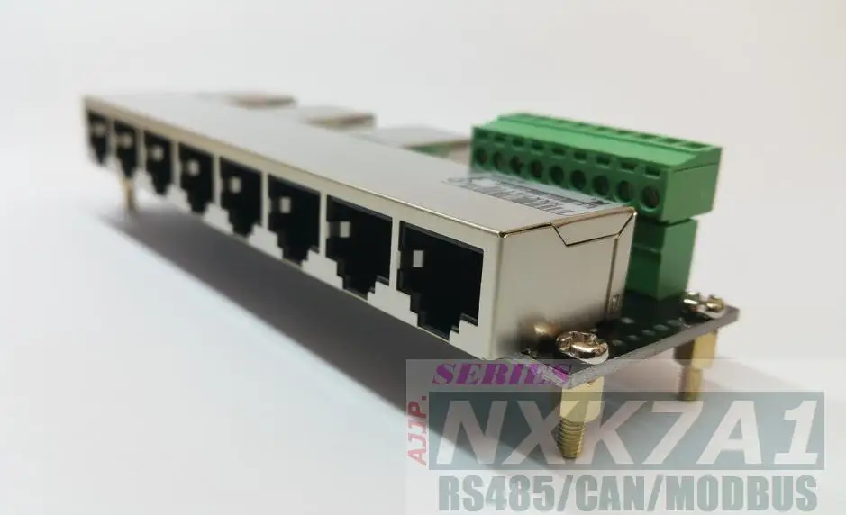 

RS485 CAN MODBUS Industrial Controller Bus Serial Branch Line Connector RJ45 Interworking Network Port
