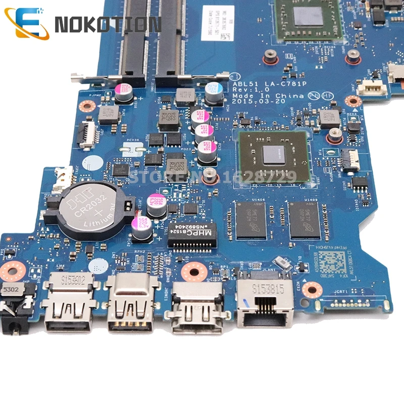 NOKOTION ABL51 LA-C781P 813971-501 813971-001 основная плата для ноутбука hp 15-AF материнская плата HD8600 2 Гб GPU A8-7410 cpu DDR3