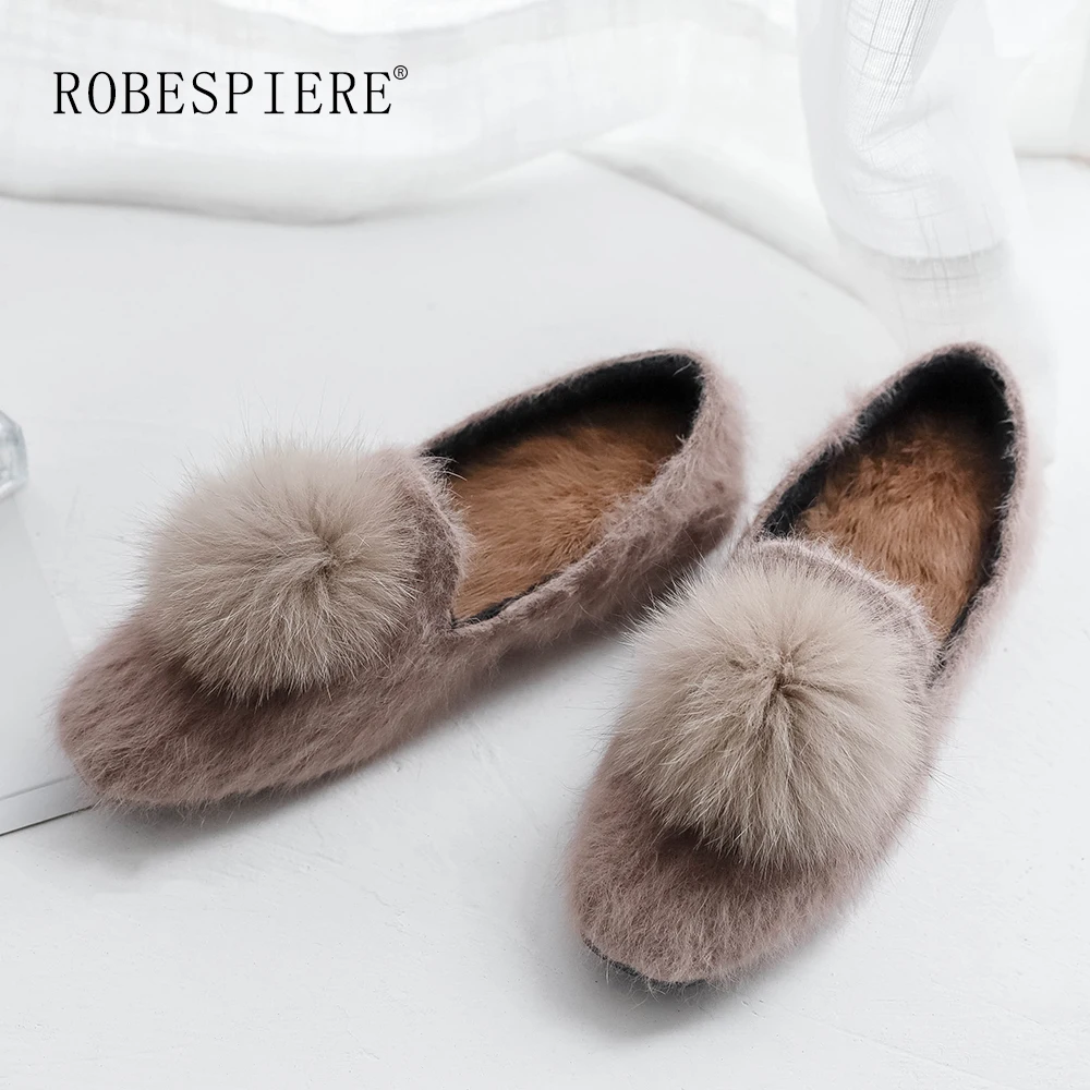 ROBESPIERE Брендовая женская модель 2019 новые женские повседневные теплые меховые