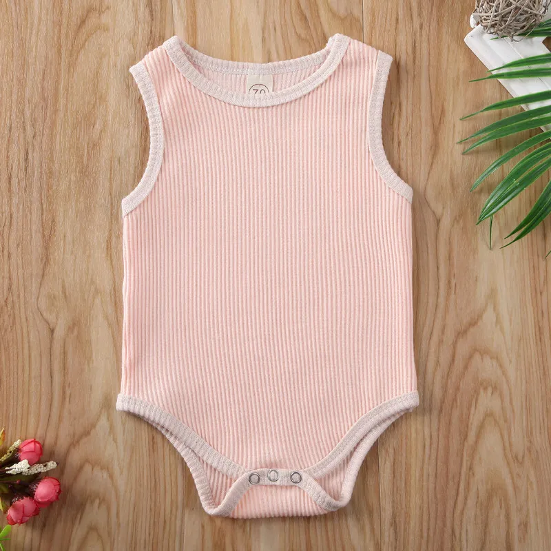 Pudcoco/Одежда для маленьких мальчиков и девочек летний однотонный комбинезон без