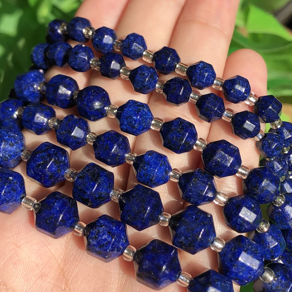 

Olive Shape AA Lapis Lazuli Beads 6 8 10mm Natural Faceted Loose Spacer Beads For Jewelry DIY Making Bracelet Accessories 15''