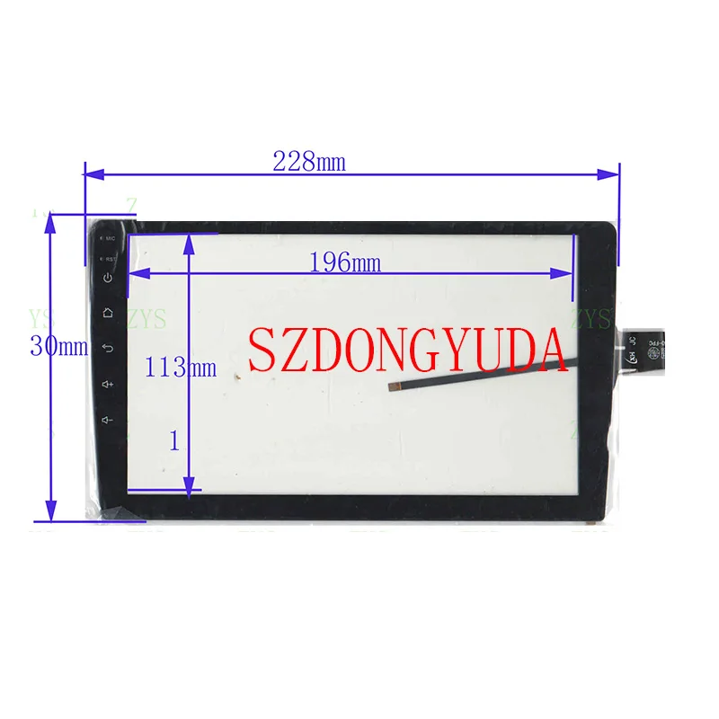 

New 9 Inch 2.5D 6PIN 228*130 GT911 CAR GPS Touch Screen Panel Digitizer Glass Sensor Replacement XY-PG9020-FPC-A11 X XY-PG90097