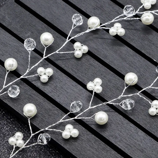 New Korea Style Handmade Rhinestone Pearl White Red Big Flowers Hairband Bridal Headband Hair Jewelry Wedding Accessories | Украшения и