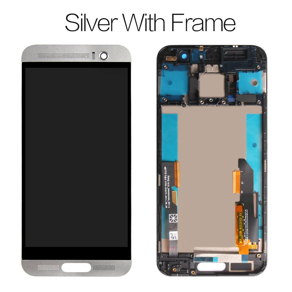 with frame White Srjtek экран для htc One M9 Plus ЖК сенсорный дигитайзер Сенсорное стекло с рамкой в сборе 5,2 ''для htc M9 Plus сенсорный дисплей - Цвет: with frame White