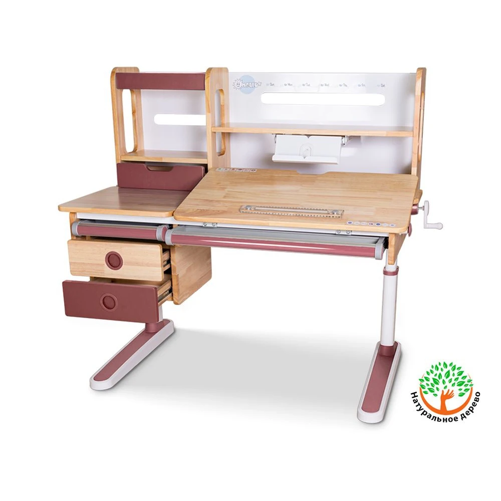Детский стол Mealux Oxford Wood Max BL BD-920 столешница белая (дерево)/накладки на ножках |