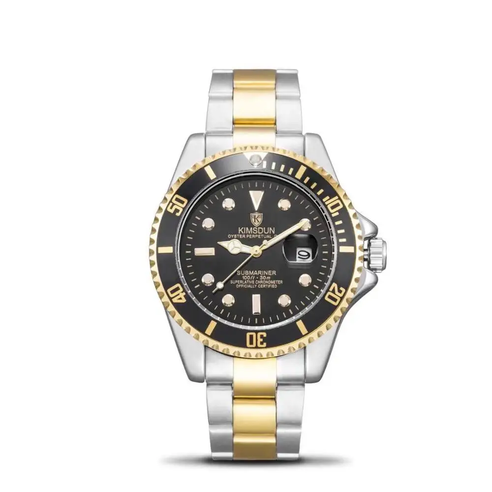 Горячая новинка Мужские Роскошные Модные Классические кварцевые часы KIMSDUN