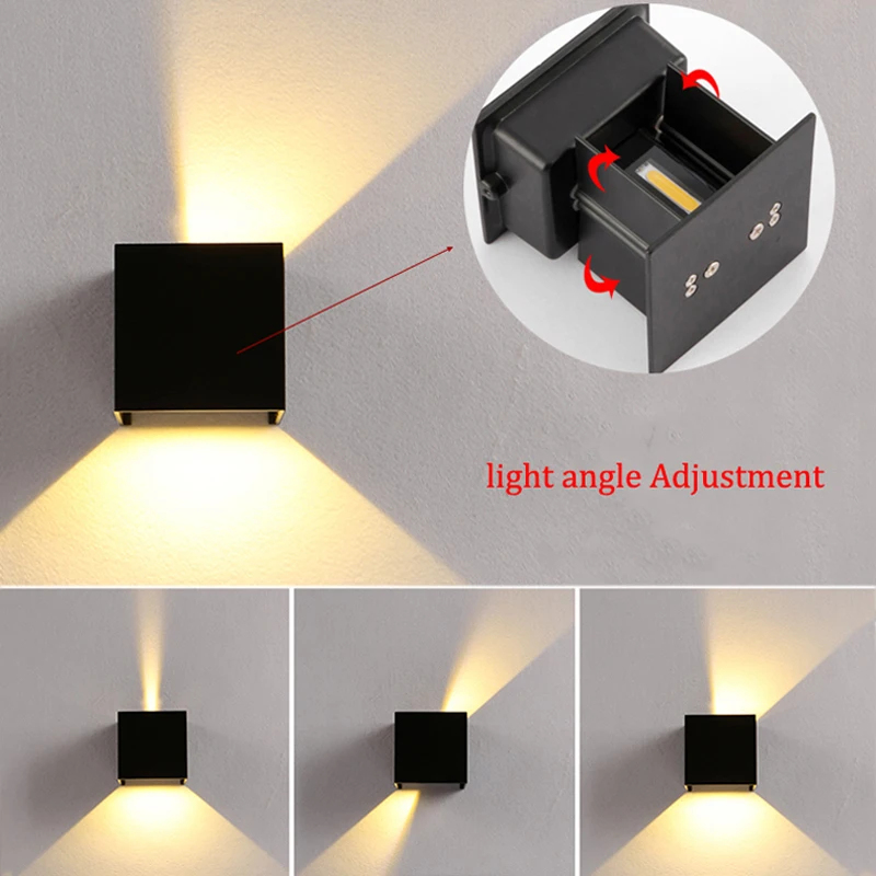 Светодиодный настенный светильник регулируемый 6 Вт водонепроницаемый IP65|outdoor led