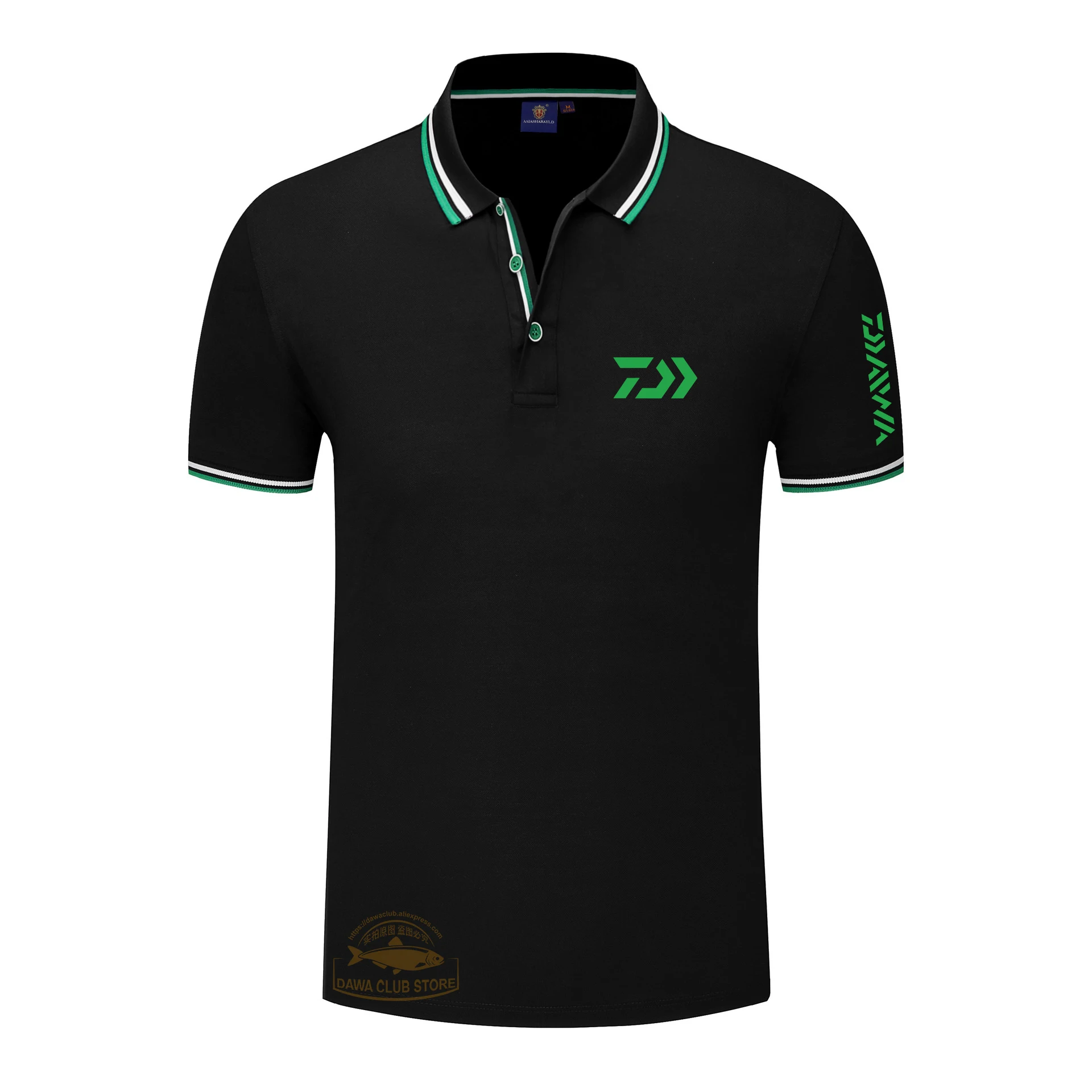 

2021 Daiwa Fishing Jersey Summer Short Sleeve Breathable Clothes Anti-UV DAWA Fishing Shirt Lapel POLO Shirt Fishing Clothing