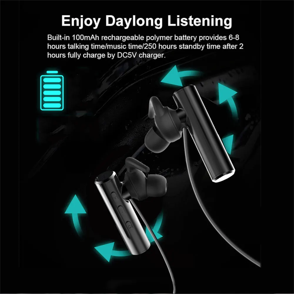 Pottnar M10 сбалансированные шейные Bluetooth наушники гарнитура Громкая связь регулятор