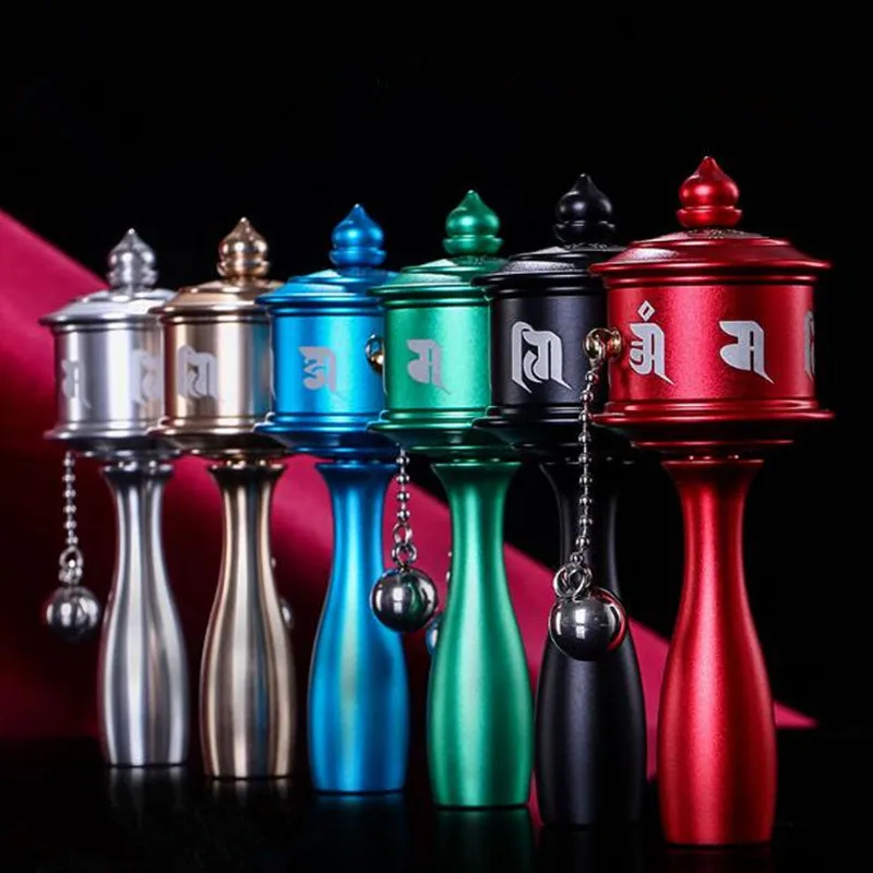 Высококачественные многоцветные дополнительные ручные молитвенные колеса