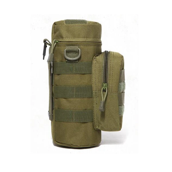 Green Molle нейлоновая сумка для чайника с застежкой-молнией, сумка на плечо, изоляционная бутылка для путешествий, кемпинга, альпинизма, сумки для активного отдыха - Цвет: Green