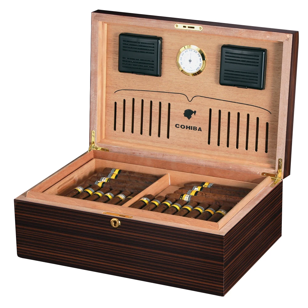 COHIBA высококачественный кедровый хьюмидор для сигар 80 Куба большая емкость