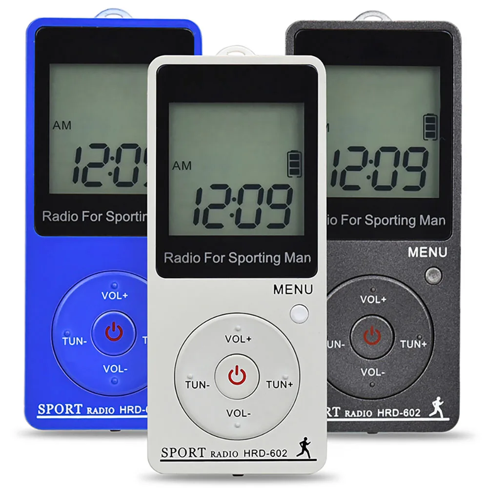 Мини-радиоприемник регулируемый спортивный со встроенным литий-ионным