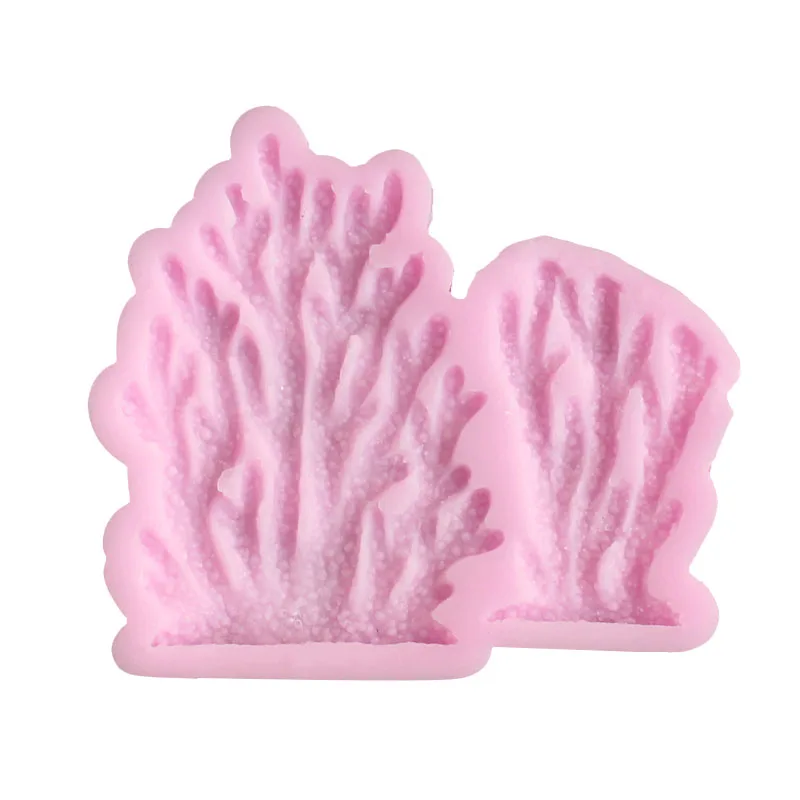 1PCS Coral, seaweed, coral reef Mould Cake Side silicone cake fondant mold cake decorating tools soap mold