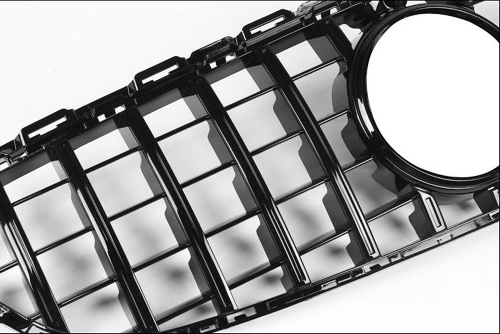 

GT R Black Front Grille For Mercedes Benz C Class W205 C250 C350 C43 2015-2018 Racing Grill