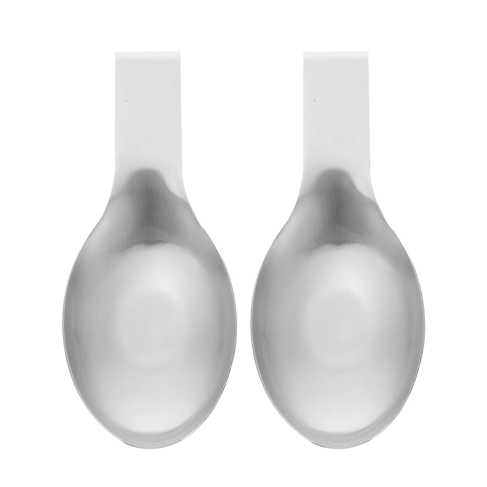 

2pcs Stainless Steel Spoon Rest Heat Resistant Spoon Holder Kitchen Utensils Holders