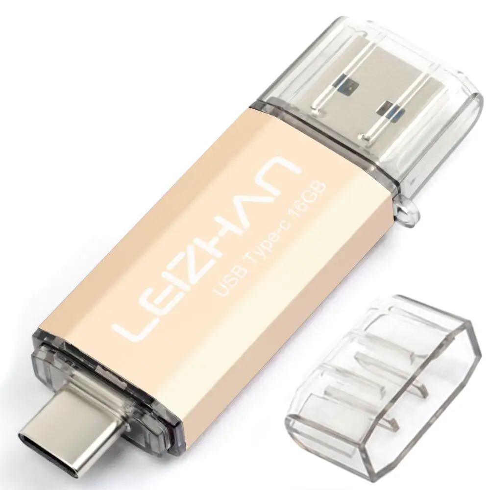 USB флеш накопитель LEIZHAN USBC OTG Type C 256 ГБ 128 64 32 16 usb 3 0|USB флэш-накопители| |