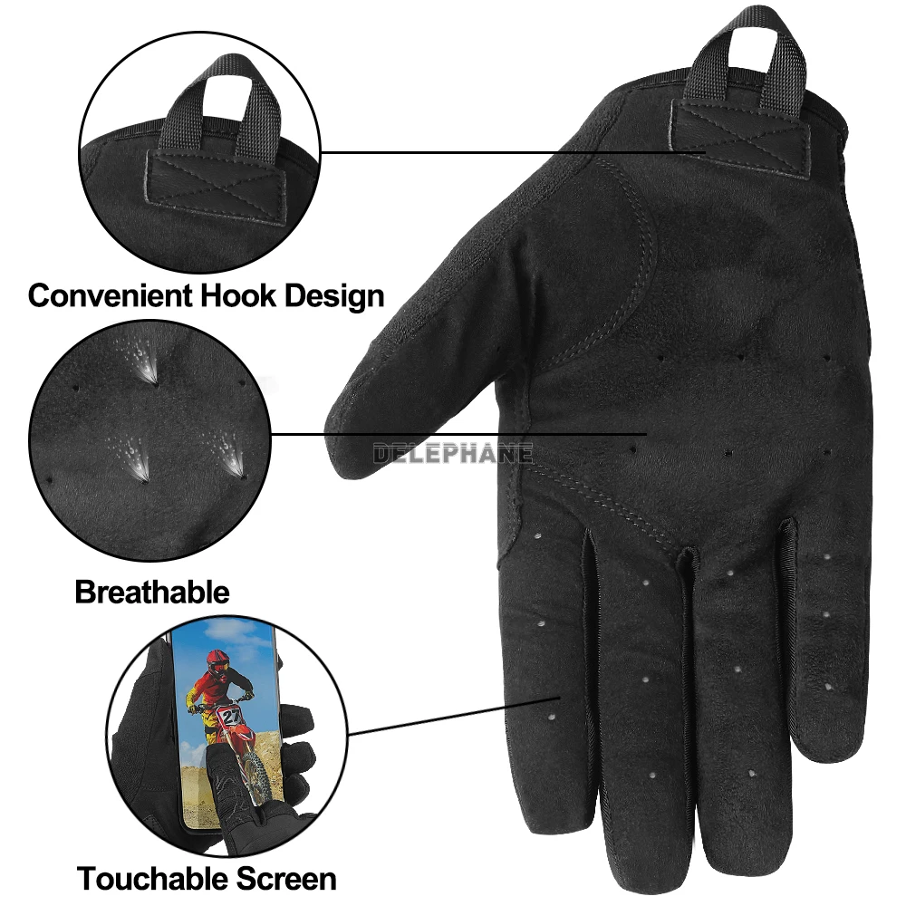 Перчатки для вождения DELEPHANE Нескользящие прочные зимние перчатки с закрытыми