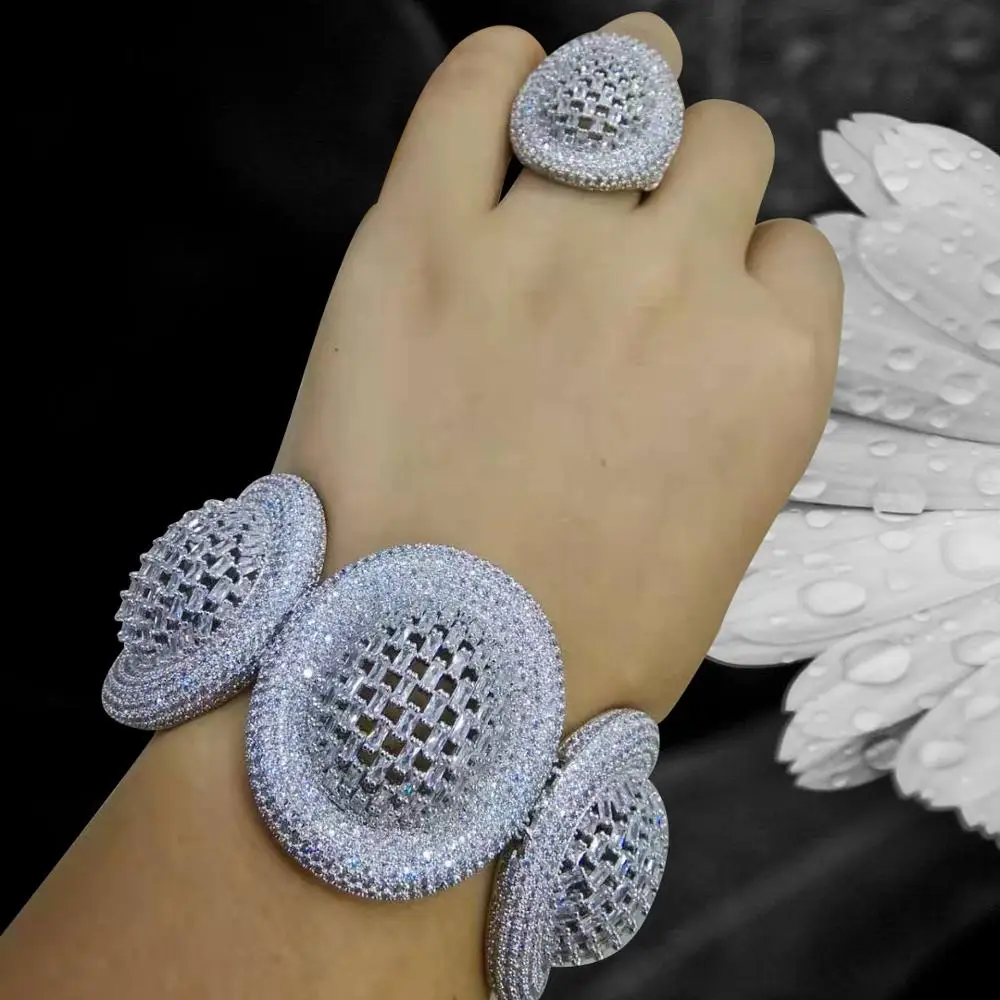 GODKI модный роскошный диск начальный набор украшений для женщин свадебный AAA