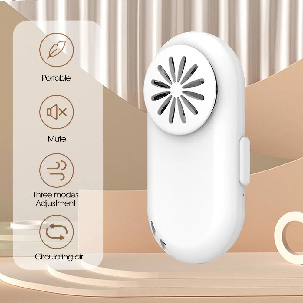 Portable USB Rechargeable Mini Mask Fan Facial Clip-on Ventilation Air Purifier for Outdoor Sports | Спорт и развлечения