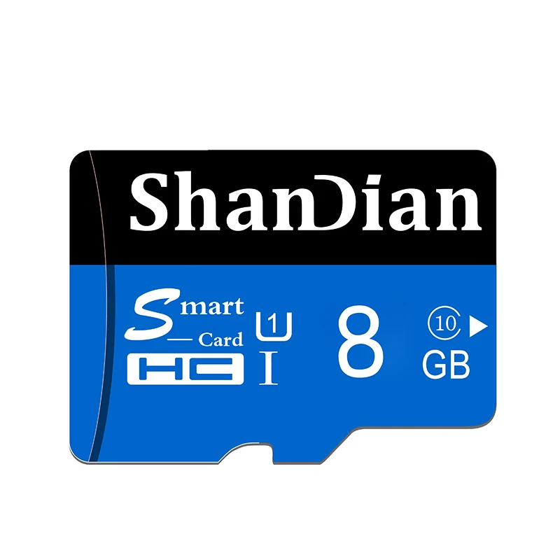 a ShanDian горячая Распродажа Micro SD слот для карт памяти 64 ГБ 32 ГБ оперативной памяти, 16 Гб встроенной памяти, 8 Гб class10 карты памяти Ручка MicroSD накопитель флэш-памяти жесткого диска с высокой скоростью - Емкость: a