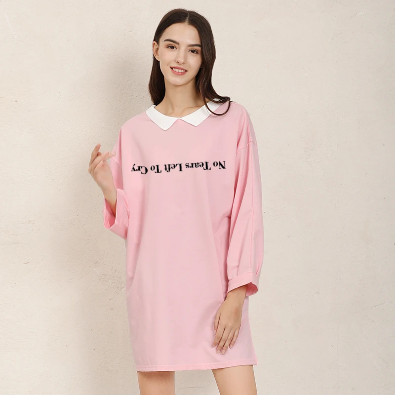 Женский Повседневный хлопковый сарафан без слез LEFT TO CRY свободный с длинным