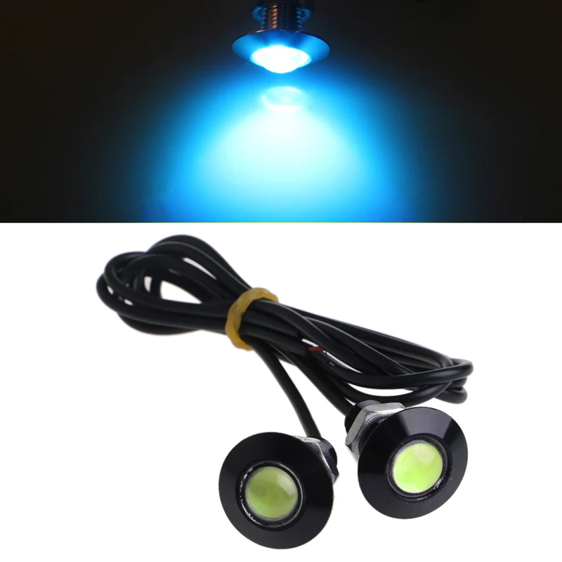 

1 Pair Ultra Thin 23mm 12V Car LED DRL Daytime Running Light Eagle Eye Lamp