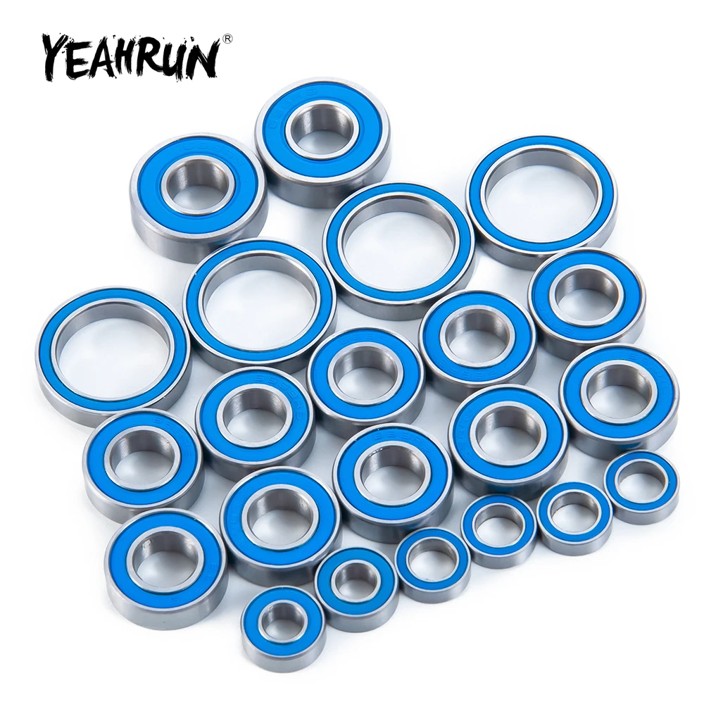 

YEAHRUN 22Pcs Wheel Hub Axle Sealed Bearing Kit for Arrma 6S 1/8 Outcast RC Crawler Car Truck Model Upgrade Parts Accessories