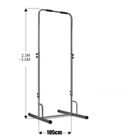 Width 105cm Base Indoor Horizontal Bar Capacity 150KG Pull Up Bar with Thicken Steel Pipe 5 Grade Adjust Fitness Chin Up