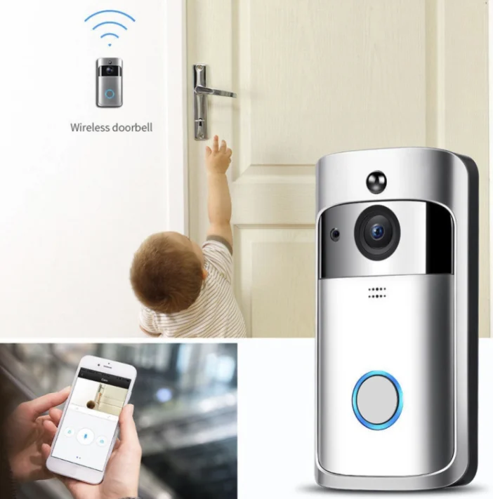Original Official V5 Video Doorbell Smart Wireless WiFi Security Door Bell Visual Recording | Безопасность и защита