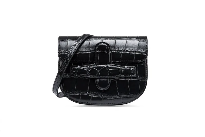 

2019 модная поясная мини-сумка из спилка с крокодиловым узором