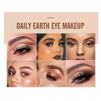 9 colors 1pcs eyeshadow palette warm earth color non flying powder pearlescent matte waterproof and durable eyeshadow